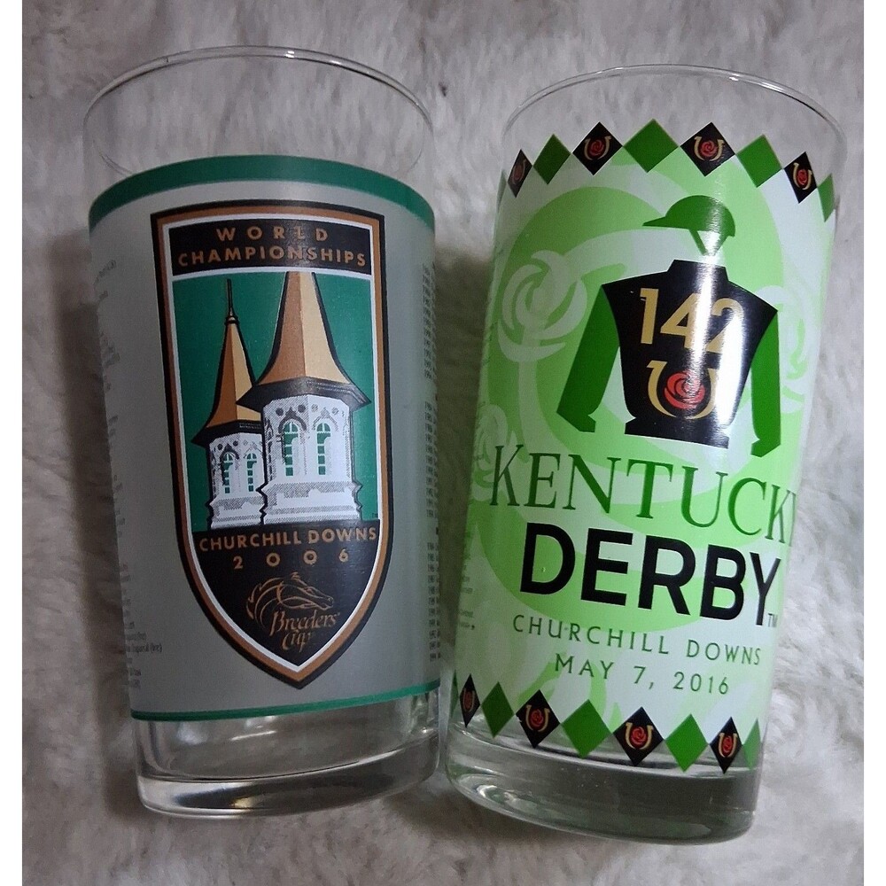 Kentucky Derby collectables glasses set of 2